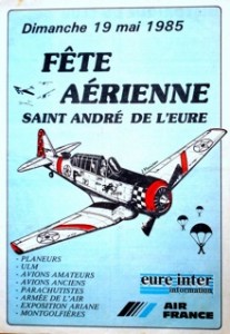 affiche fête aérienne mai 1985